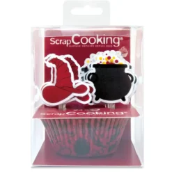 24 Caissettes + 24 Cake Toppers Sorcier ScrapCooking