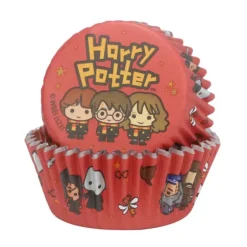 12 Caissettes Cupcakes + 12 Cake Toppers Harry Potter PME