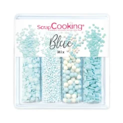 4 Décors en Sucre Blue Mix 64 g ScrapCooking