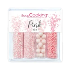 4 Décors en Sucre Pink Mix 68 g ScrapCooking