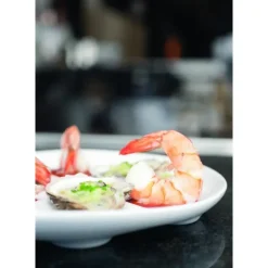 Assiette à Huîtres Blanche 26 x 24 cm Impulse Revol