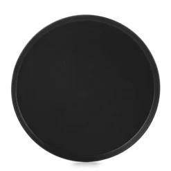 Assiette Plate Porcelaine Noire 28 cm Adélie Revol
