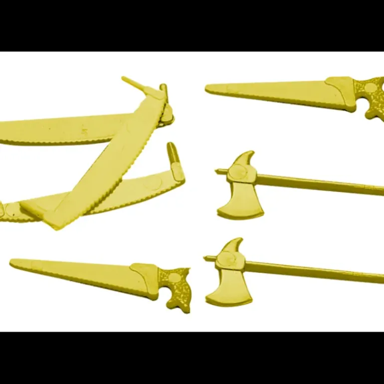 Assortiment Décors Bûche Outils Or (x300)