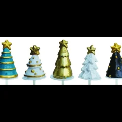 Assortiment Décors Bûche Sapin Or (x50)