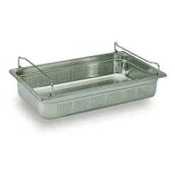 Bac Gastronorme Perforé Anses Panier Inox GN 1/1 H 15cm Matfer Bourgeat