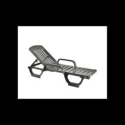 Bain de Soleil en Résine Anthracite Miami Grosfillex