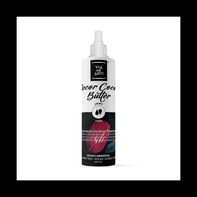 Beurre de Cacao Coloré Rouge Cerise 200 g Via delle Arti