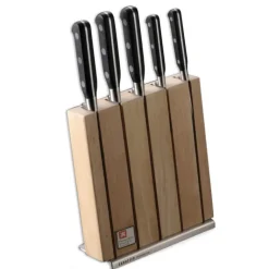 Bloc à Couteaux + 5 Couteaux Sabatier Trompette Richardson