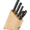 Bloc à Couteaux 4 pièces (3 Couteaux + Ciseaux) UNIVERSAL Noir Arcos
