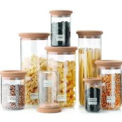 Bocal en Verre 1,9 L Bouchon en liège Yohki Bodum