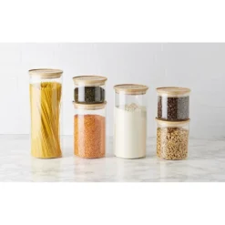 Bocal en Verre 400 ml avec Couvercle Bambou Stor'eat Mastrad
