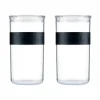 Bocal Plastique 2 L avec Couvercle (x2) PRESSO Bodum