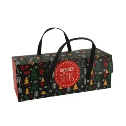 Boîte à Bûche 25 x 11 cm Scandinave Patisdécor