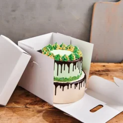 Boîte à Gâteau Carré 25.5x25.5cm H.25cm (x1) Funcakes