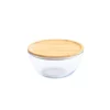 Boîte de Conservation en Verre et Bambou Rond 770 ml Pebbly