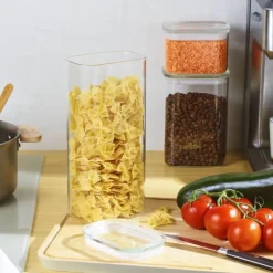 Boîte de Conservation en Verre Rectangulaire 1,8 L Pebbly