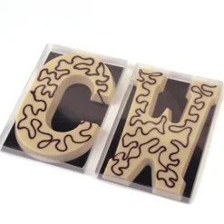 Boîte Emballage Chocolat avec Fond Noir 17,6 x 11,7 cm (x100) Chocolate World