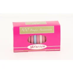 Bougie anniversaire torsadées Assorties (x100)