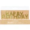 Bougies "Happy Birthday" Dorées Scrapcooking