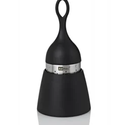 Boule à Thé avec Support Noir Ø 4 cm x H 12,5 cm AdHoc