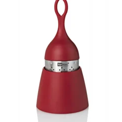 Boule à Thé avec Support Rouge Ø 4 cm x H 12,5 cm AdHoc