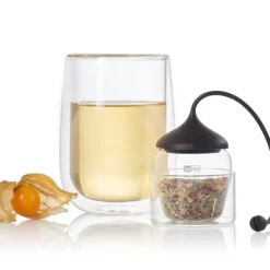 Boule à Thé en Verre Transparent 3,7 x 6 cm Adhoc