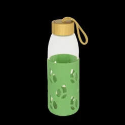 Bouteille en Verre avec Protection Silicone Vert 55 cl Pebbly
