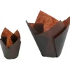 Caissettes en Papier Tulipcup Brun Ø 3,5 cm H 6 cm