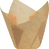 Caissettes en Papier Tulipcup Ecru Ø 5 cm H 7 cm