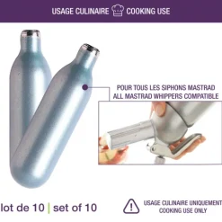Cartouche N2O pour Siphon 8g (x10) Mastrad
