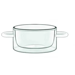 Casserole en Verre Double Paroi 27 cl (x2) Luigi Bormioli THERMIC GLASS