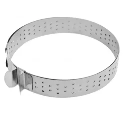 Cercle à Tarte Extensible Inox Perforé 16 à 30 cm Scrapcooking