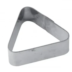 Cercle à Tarte Inox Triangle 7,5 x 6,5 cm x H 2 cm Pavoni