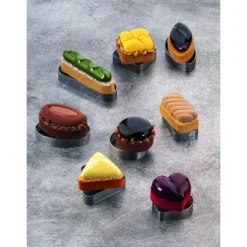 Cercle à Tarte Triangle Inox Micro-perforé 8,5 x 7,5 cm x H 2 cm Pavoni