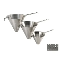 Chinois de Cuisine Inox Ø 20 cm x H 18 cm Perforation 1,5 mm De Buyer