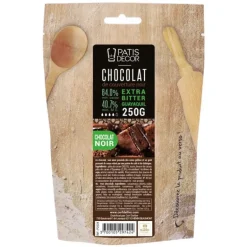 Chocolat de Couverture Noir Extra Bitter Guayaquil 64% 250 g Patisdécor