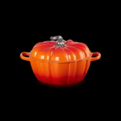 Cocotte en Fonte Citrouille 24 cm Volcanique Le Creuset