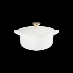 Cocotte en Fonte Cœur 20 cm Blanc Le Creuset