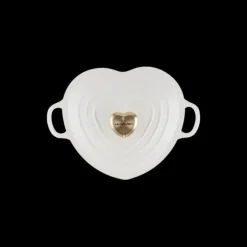 Cocotte en Fonte Cœur 20 cm Blanc Le Creuset