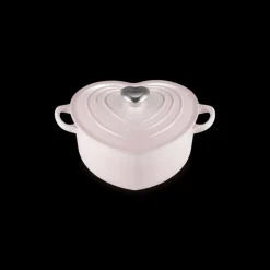 Cocotte en Fonte Cœur 20 cm Shell Pink Le Creuset