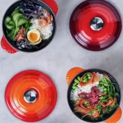 Cocotte en Fonte Every 18 cm Volcanique Le Creuset