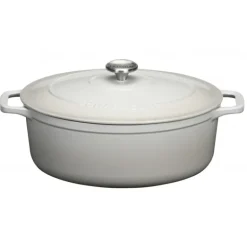 Cocotte en Fonte Ovale 29 cm Macadamia Chasseur