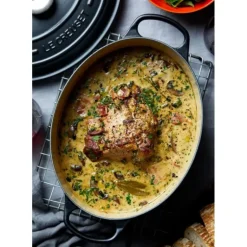 Cocotte en fonte Ovale 29 cm Noir mat Le Creuset Signature