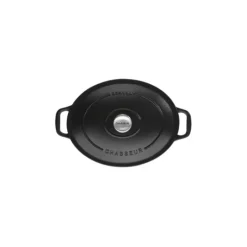 Cocotte en Fonte Ovale 33 cm Noir Mat Chasseur