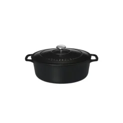 Cocotte en Fonte Ovale 33 cm Noir Mat Chasseur