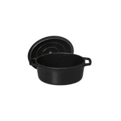 Cocotte en Fonte Ovale 17 cm Noir Mat Chasseur