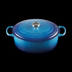 Cocotte en Fonte Ovale 33 cm Azur Le Creuset Signature
