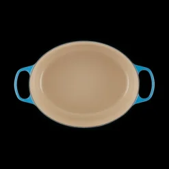 Cocotte en Fonte Ovale 33 cm Azur Le Creuset Signature