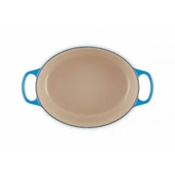 Cocotte en fonte Ovale 31 cm Azur Le Creuset Signature