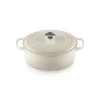 Cocotte en fonte Ovale 29 cm Meringue Signature Le Creuset